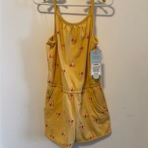 🦄Cat & Jack Yellow Pink Jumpsuit Romper